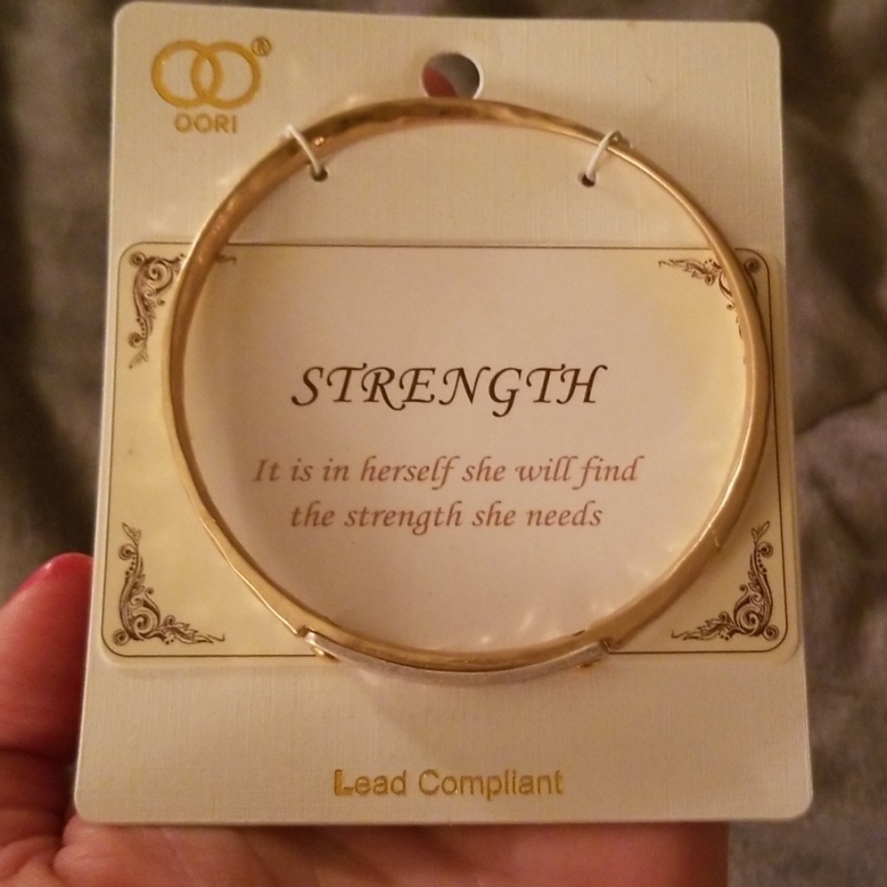 Strength bangle bracelet